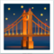 Bridge at Night emoji on Apple